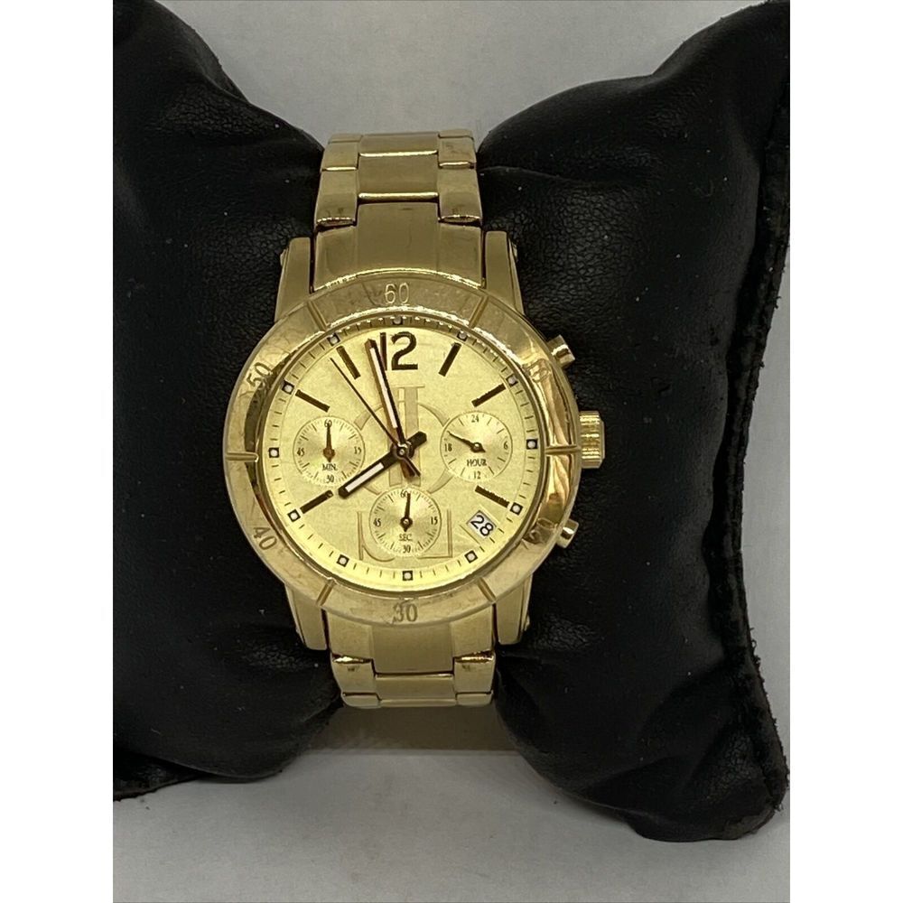 Jennifer Lopez FMDJL109 Women Gold Stainless Steel Analog Dial Quartz Watch Y200